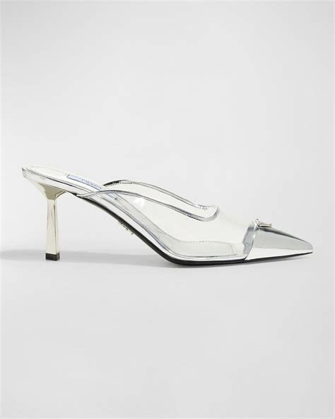 clear prada mules|prada slippers and mules.